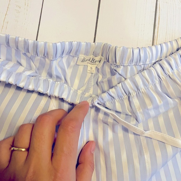 NWT BedHead Pajamas Striped Cotton Shorty Pajama Set. Blue and White. - Picture 10 of 10